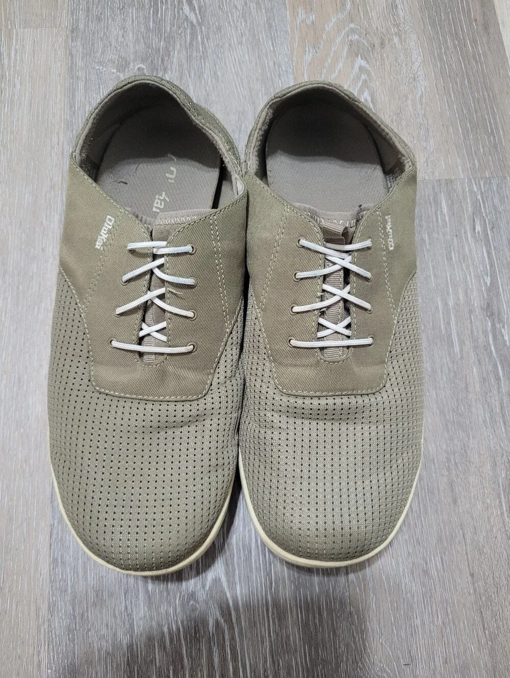 OluKai Men's Nohea Moku boat shoes Wide Toe Box Low Drop Shoes Size 12
